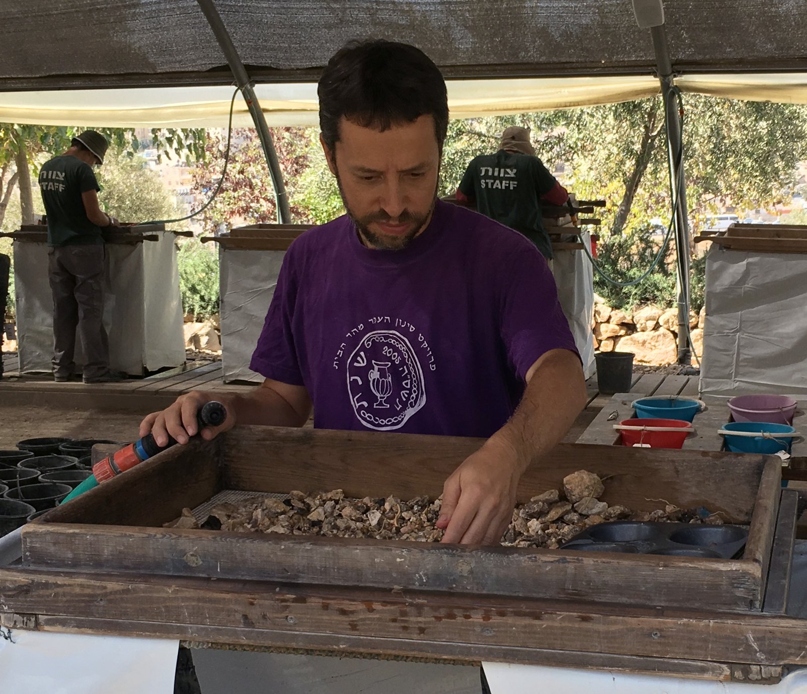 תחנת סינון רטוב בפרויקט סינון העפר מהר הבית